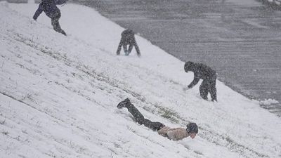 Snow and ice sculptures draw visitors to winter festival in Japan