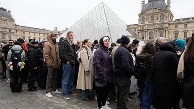 Louvre leak: 19th-century ceiling painted damaged by burst water pipe