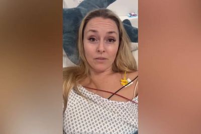 Lindsey Vonn shares video update from hospital bed after horror Olympic crash