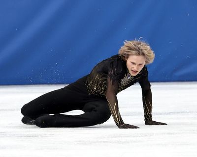 Ilia Malinin falls twice as Kazakhstan’s Shaidorov stuns field for Olympic gold