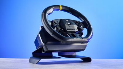 I went wheel-to-wheel with and beat Max Verstappen for the first time — and it’s all thanks to this $179 racing wheel