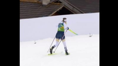 Swedish Skier Eats It, Loses Ski, and Still Wins Silver in Olympic Cross-Country Relay