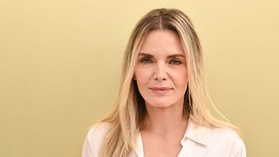 Michelle Pfeiffer has found the perfect suede Chelsea boots to complement straight-leg jeans