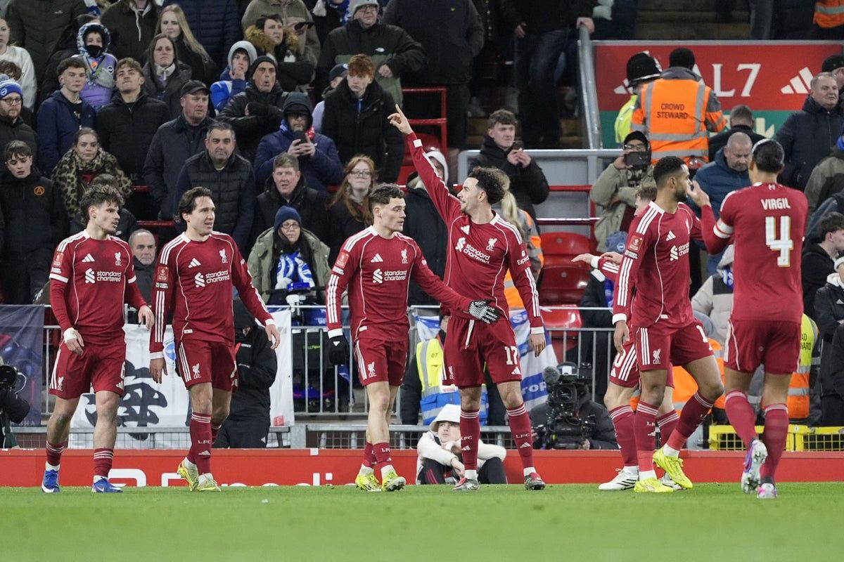 Liverpool cruise into FA Cup fifth round after easing past Brighton at Anfield
