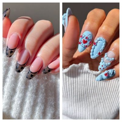 The 10 Best Nail Looks of the Week Feature Moody Hearts and Georgia O'Keeffe Florals