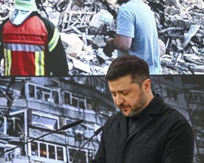 Ukraine war briefing: Zelenskyy denounces Vladimir Putin as ‘slave to war’ at Munich conference