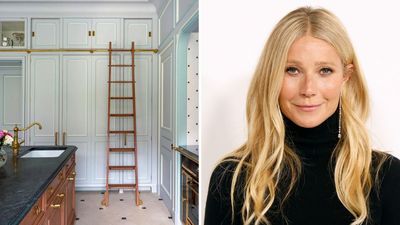 Gwyneth Paltrow Just Redefined My Dream Kitchen – I Love Kitchen Ladders, and She Made Them Even Chicer With An Elevated Metallic Twist