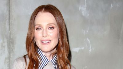Thought barrel leg jeans were hard to style? Julianne Moore's polished look is the February outfit formula to try