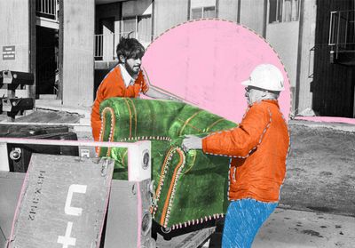 The kindness of strangers: my new couch was stranded outside – then a burly gym guy helped move it upstairs