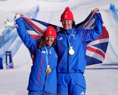 Bankes and Nightingale win mixed team snowboard cross for GB’s first Olympic gold on snow