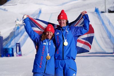 Charlotte Bankes and Huw Nightingale win historic snowboard gold for Britain