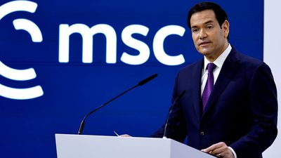 Marco Rubio declares America and Europe are ‘bound to one another’ then immediately rips apart the entire foundation