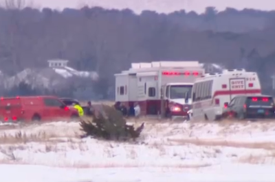 Dogwalker dies after falling through ice in Cape Cod, as search for her husband is suspended