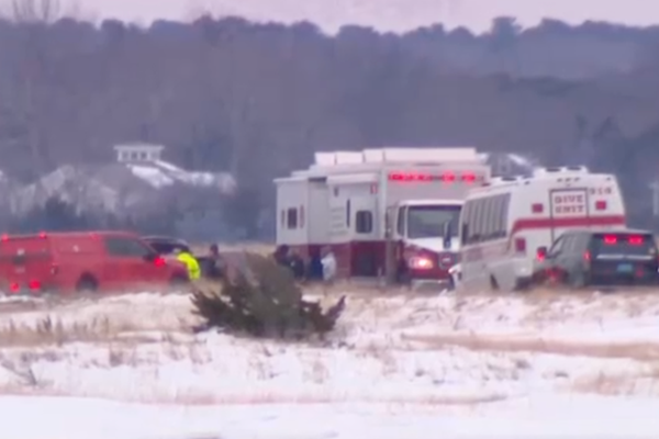 Dogwalker dies after falling through ice in Cape Cod, as search for her husband is suspended