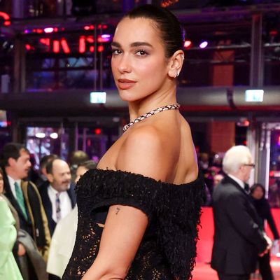 Dua Lipa Accessorizes Her Chanel Naked Dress With a Rare Bulgari Serpenti Necklace