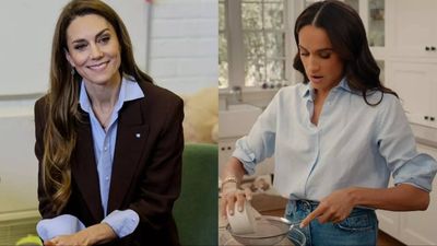 Blue shirt trend from Kate Middleton to Meghan Markle: Why the simple British button-down is fashion's hottest status symbol right now