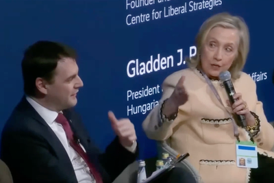 Hillary Clinton clashes with Munich Security Conference panellist over Trump policies