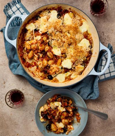 Rukmini Iyer’s quick and easy recipe for crispy baked gnocchi puttanesca