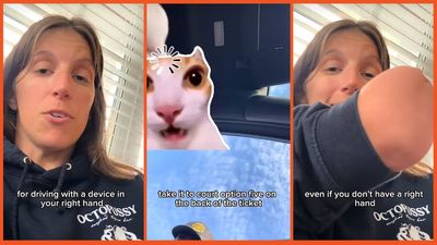 Woman given ticket for ‘driving with a device in her right hand’ but she has strong alibi: she doesn’t have a right hand