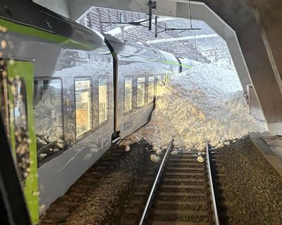 Train derails in Switzerland amid fatal avalanches across the Alps