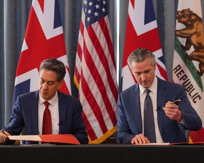 Trump lashes out at California governor’s green energy deal with UK