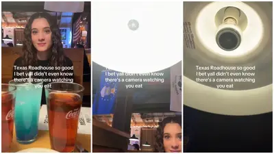 Man alleges every Texas Roadhouse overhead lamp has a camera ‘watching you eat,’ but the chain quickly intervened
