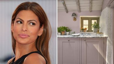 A Year Later, Eva Mendes and Ryan Gosling's Pink and Marble Kitchen Has Me Convinced That This is the Ultimate Combination for 2026