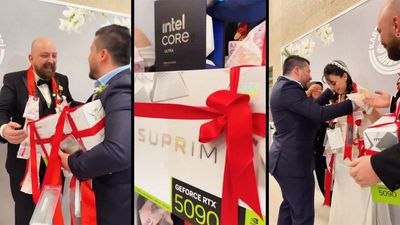 Turkish wedding party receives Nvidia RTX 5090, RAM necklaces, and Intel CPU for elaborate wedding gifts — A Turkish tech delight for the age of PC shortages