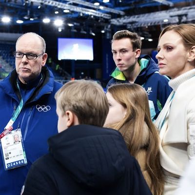 Princess Charlene and Twins Prince Jacques and Princess Gabriella Bundle Up for an Icy Appearance at the Olympic Winter Games
