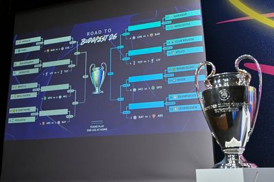 When is the Champions League last-16 knockout stage draw?