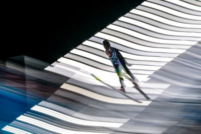 Take a flight with Olympic ski jumping photos