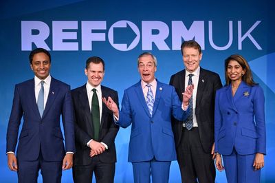 Nigel Farage unveils 'shadow cabinet' with two Tory defectors on Reform UK's frontbench