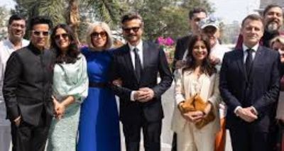 French President Emmanuel Macron and First Lady Brigitte Macron Meet Bollywood Legends in Mumbai
