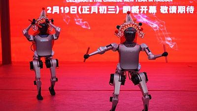China's advanced humanoid robots perform during Spring Festival gala