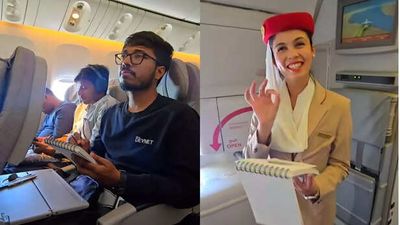 Passenger sketches air hostess mid-flight; her emotional reaction melts hearts online