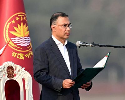 Tarique Rahman sworn in as Bangladeshi prime minister