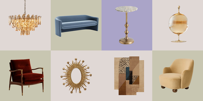 Why Hollywood Regency Glamour Is a Stylist's Go-to Style for Confident Living Rooms