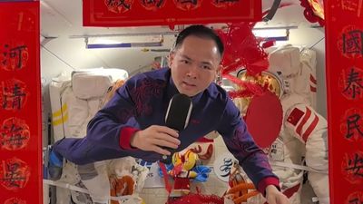 Chinese astronauts filmmusic video in space to celebrate Lunar New Year 2026