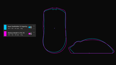 I've found a nifty gaming mouse comparison tool that's the next best thing for communicating hand-feel, beyond sticking my mitts straight through the monitor