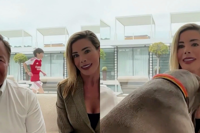 Football boss’s interview derailed as children and dog make surprise appearance