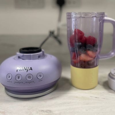 I challenge you not to be wowed by the power of the Ninja BlendBoss – it has the strength of a Vitamix packed into a compact Stanley Cup-esque design