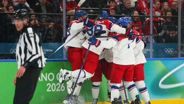 Czechia Coach Rips Olympic Refs Despite Viral Photo of Six Players on Ice vs. Canada