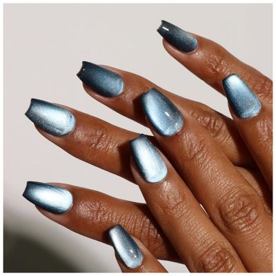 The Velvet Nail Trend Is the Cat Eye’s Cooler, Softer Sister