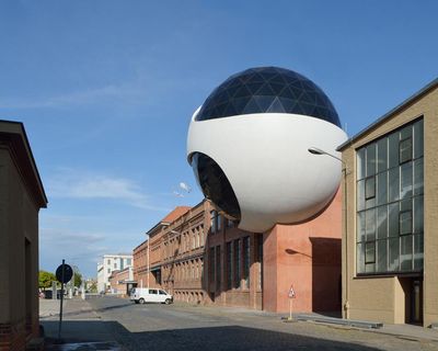 Is this the world’s most eye-popping restaurant? The architectural marvel – in a Leipzig industrial estate