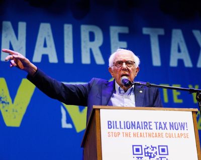 Bernie Sanders rails against billionaire ‘greed’ amid California tax battle