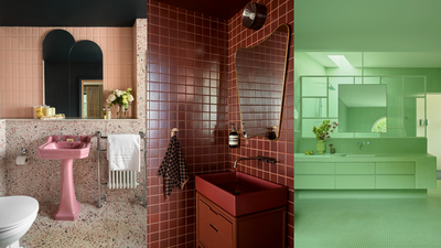 3 Brilliantly Bold Bathroom Sink Color Ideas That Just Make So Much Sense in Design Right Now