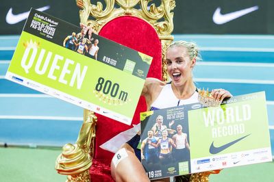 Keely Hodgkinson smashes long-standing 800m world record set the day she was born