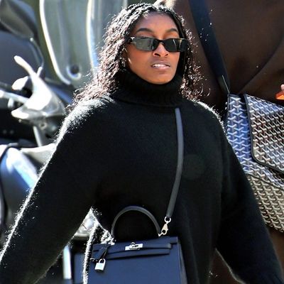 Simone Biles Wins an Olympic Styling Medal With Nike Zoom Vomero Sneakers and Her Hermès Kelly Bag