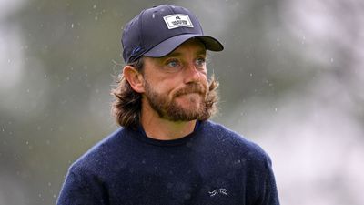 Tommy Fleetwood Wearing Tiger Woods’ Sun Day Red Brand At Genesis Invitational