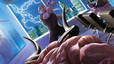 Thor has "nowhere to go but down" as Dario Agger the Minotaur returns to kill him in The Mortal Thor #11